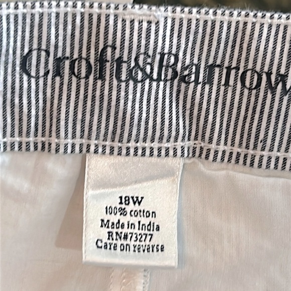 NWT Croft & Barrow Mid Rise Seer Sucker Women's Skort Size 16W - Picture 7 of 9